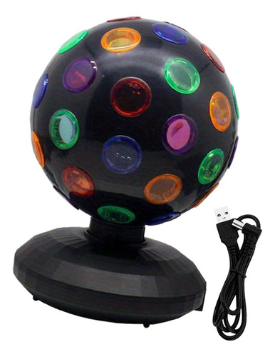 Esfera De Discoteca, Luz Led Multicolor, Diseño Compacto,