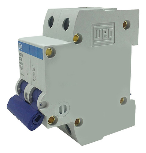 Mini Disjuntor Bipolar Mdw-c20-2 20a Curva C 5ka Weg