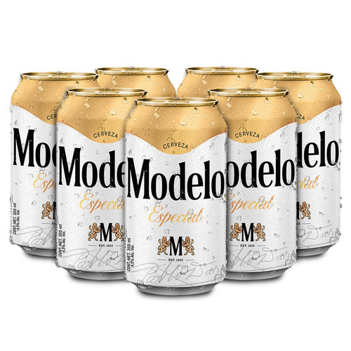 Cerveza Modelo Clara American Pilsner lata 355 mL 24 unidades | MercadoLibre