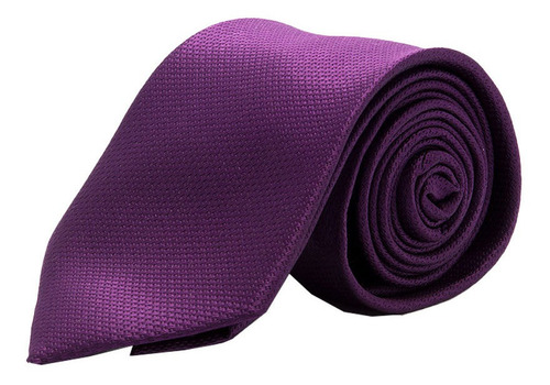 Corbata Hombre Aldo Conti Lexus Liso Con Textura + 6 Colores Color Lila