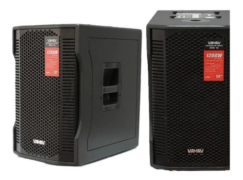 Bocina Sistema De Audio Vamav 600w Evo 12 Subwoofer 12 Full Color Negro