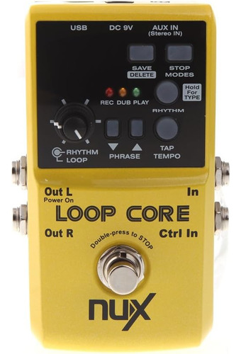 Pedal De Efectos Eléctricos Loop Core Violao Para Guitarra