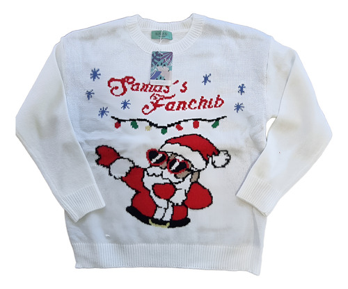Sweater  Navidad Para Dama Blanco
