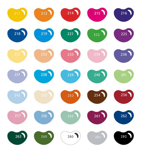 Almohadilla De Tinta Artesanal De 35 Colores Para Sellos De