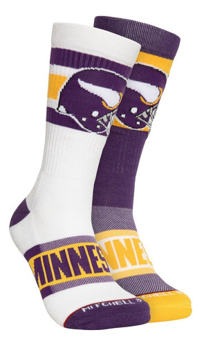 Hail Mary Crew Socks Minnesota Vikings S/m