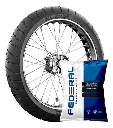 Pneu Michelin 120/70 R19 60v Anakee 3 + Câmara De Ar Federal