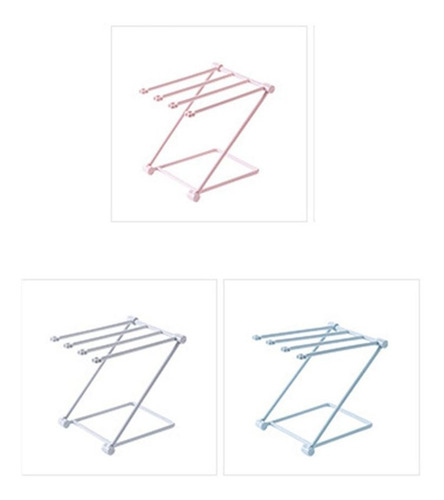 Soporte para Trapo WHK Tendedero de Trapo Plegable portavasos Soporte para Toallas de t/é Organizador de Cocina Estante de Secado de Tela Vertical para mostrador rieles para Toallas