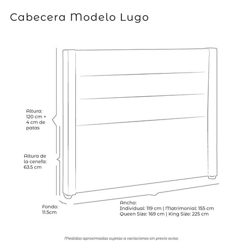 Cabecera King Size Dicasa Lugo Negro