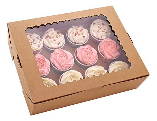 Juego De 6 Cajas Para Cupcakes De Tcoivs Con Capacidad Para