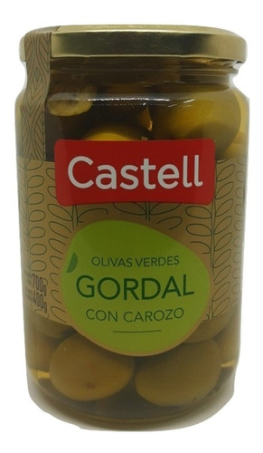 Aceitunas Verdes Gordal Castell En Salmuera 700g. 