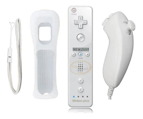 Joystick Control Wiimote Motion Plus + Nunchuk Wii U Blanco