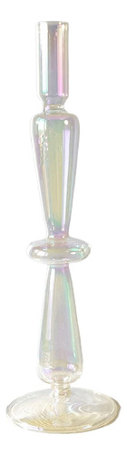 Florero Elegante Simplicity Candelabro Transparente Agua