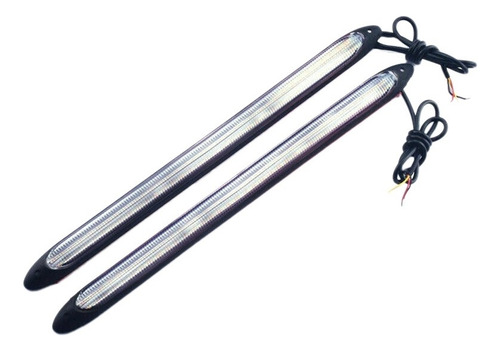 2 Luces Led Universales De Circulación Diurna, Color Blanco,