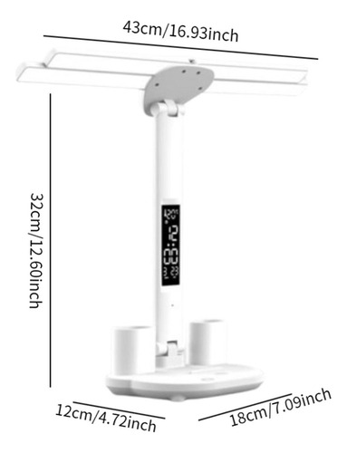 Lámpara De Escritorio Led Con Soporte Para Teléfono