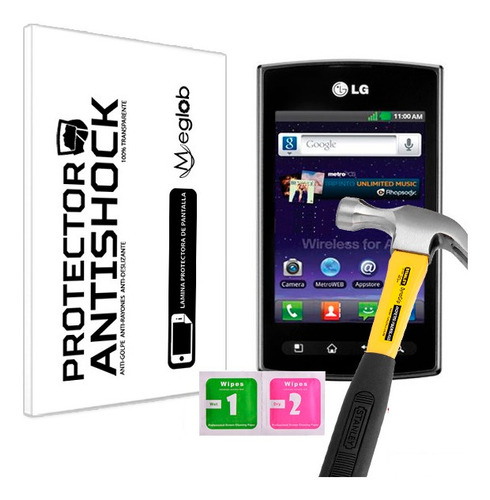 Protector De Pantalla Anti-shock LG Optimus M+