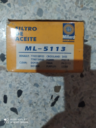 Filtro Aceite Millar 5113