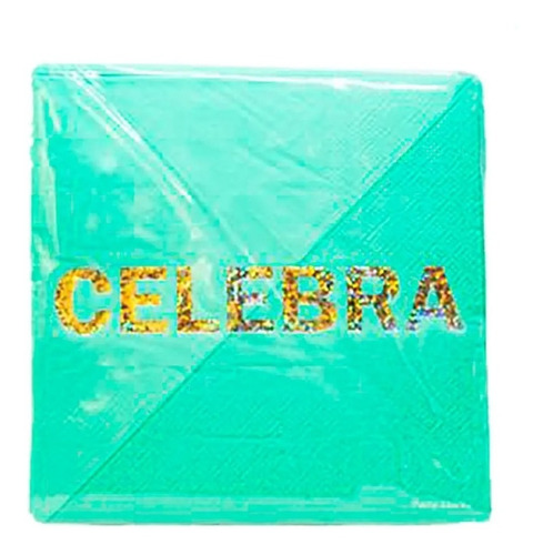 Imagen 2 de 3 de Servilletas Celebra Celeste X 12 Unidades