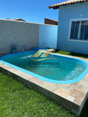 Imagem 4 de 7 de Casa 2 Quartos, Piscina E Área Gourmet Em Unamar - Jmc75-1-3