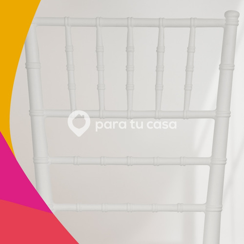 Combo X 4 Silla Tiffany Plástica Reforzada Apilable Eventos