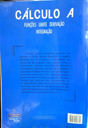 Cálculo A, Funções, Limite, Derivação, Integração (Usado)