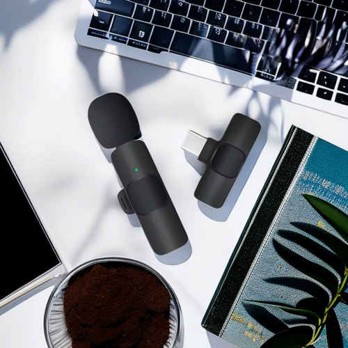 Micrófono Corbatero Bluetooth Compatible Iphone Ipad K8 Fs Negro