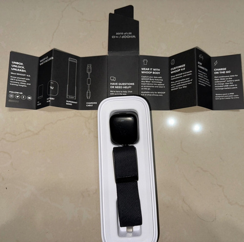 Pulcera Whoop 4.0 Con Accesorios Sin Suscripción, Como Nueva Negro M/xxl (Usado)