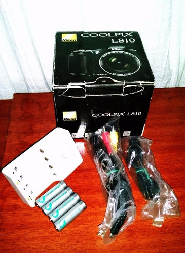 Imagem 3 de 5 de Câmera Nikon Coolpix L810+ Grátis Baterias E Carregador Sony