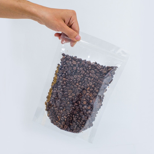 Imagen 3 de 6 de 50 Bolsas Stand Up Pouch Con Cierre Transparente De 500 Grs