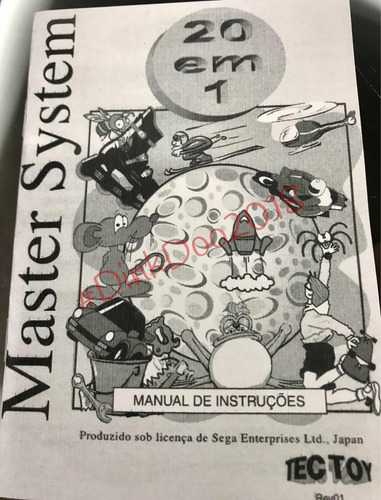 Manual Master System 20 In 1 - Repro