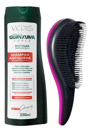 Shampoo Antiqueda Guanxuma Cabelos Oleosos Force Vedis