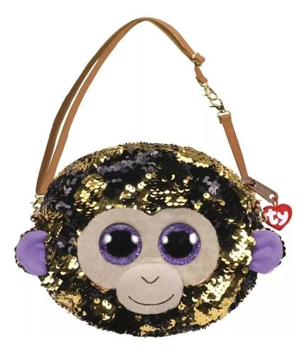 Ty Fashion Bolso Y Monedero De Peluche Y Lentejuelas Mono