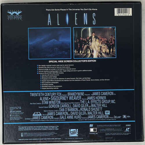 Laserdisc Aliens Edición Especial James Cameron Como Nuevo (Usado)