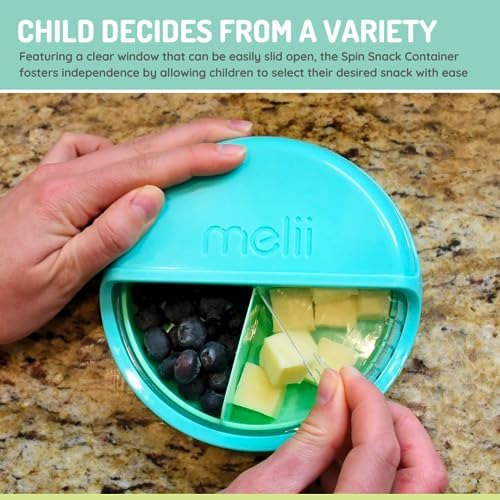 Melii Spin Snack Container, Almacenamiento De Alimentos Para