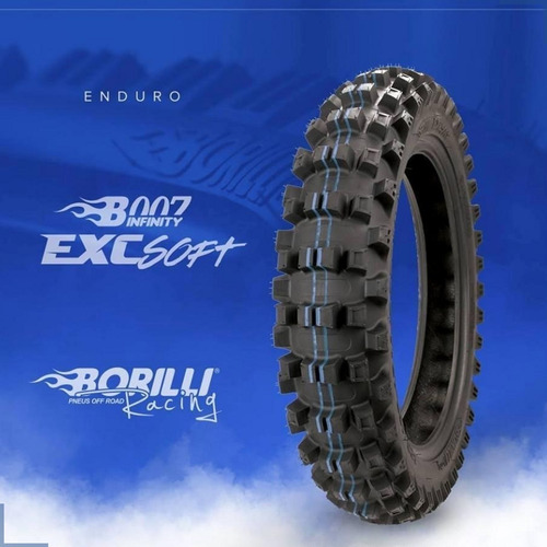 Pneu 120x100x18 Exc Soft Faixa Azul Borilli Traseiro