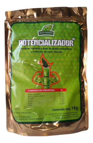 Potencializador 1kg Nutriente Organico De Algas Para Plantas