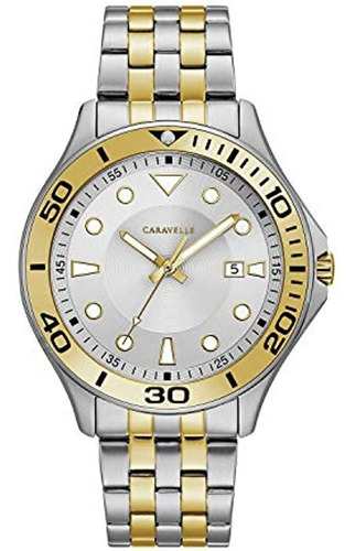 Caravelle De Cuarzo Para Hombre Reloj De Acero Inoxidable Co