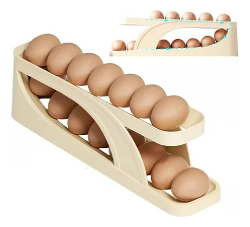 Organizador Para 14 Unidades De Huevos Plástico Ahorra