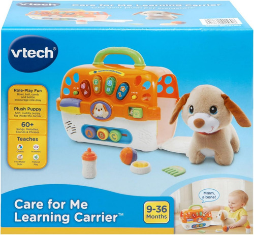 Vtech Care For Me Porta Mascotas, Música, Frases Y Luces. Color Naranja