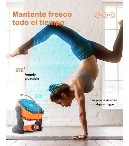 Ventilador De Camping Portátil Con Control Remoto Lámpara Le
