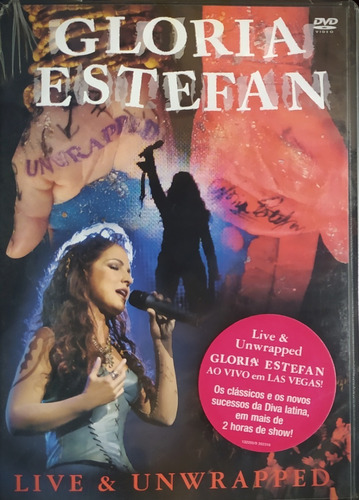 Gloria Estefani Live E Unwrapped Dvd Original Lacrado