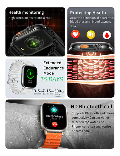 Reloj Deportivo Con Asistente De Voz Bluetooth Tk23
