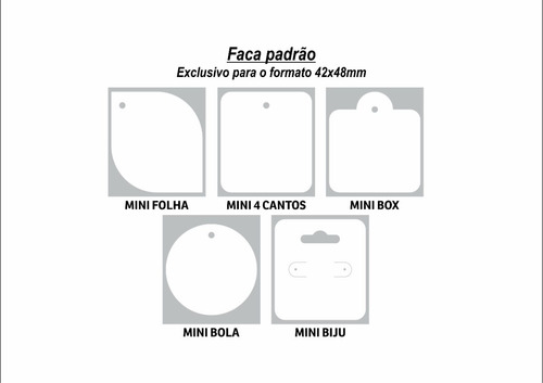 Etiqueta Para Roupa / Tags 5x4,5cm Em Papel 250g (1000 Unds)