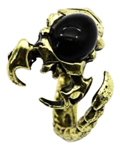 Anillo Escorpio  Ajustable Dorado Gotico Punk Rock Vintage