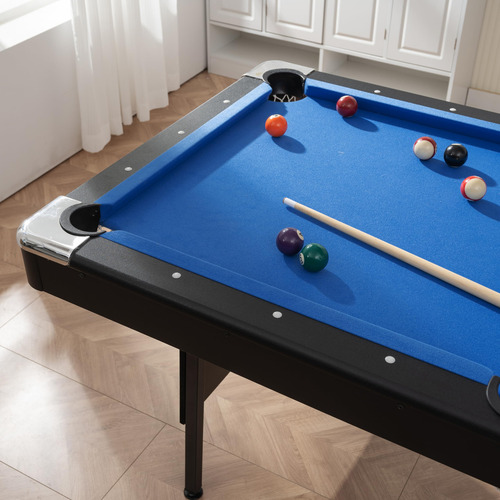 Mesa De Billar Portátil Plegable 167 Cm Para Sala De Juegos Color Del Paño