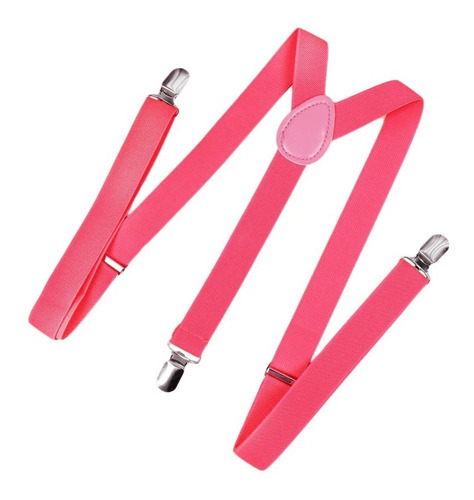 Tirantes Suspenders Unisex De Vestir Color Rosê