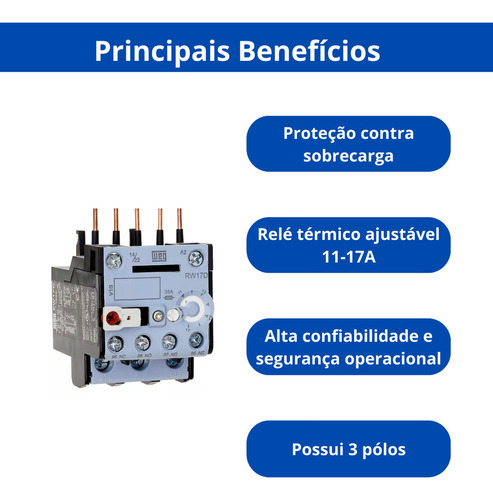 Relé De Sobrecarga Weg Rw17-1d3-u017 11 A 17a 220v