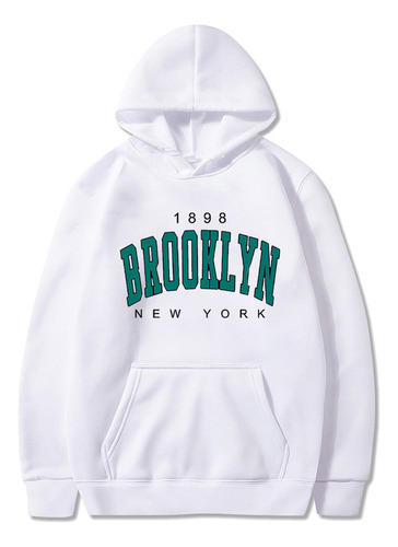 Ff A Sudadera Con Capucha Estampada Brooklyn 1898 New York