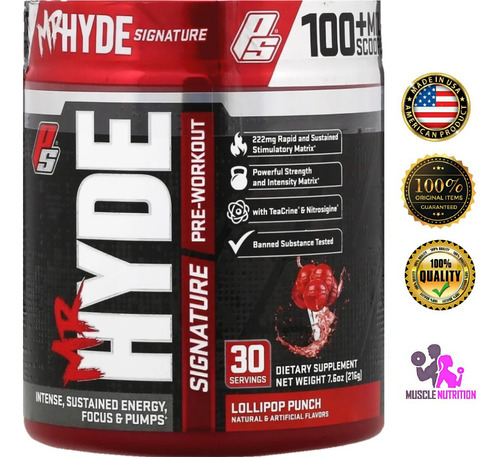 Mr Hyde Signature 30 Servi Pre Entreno Registro Sanitario 