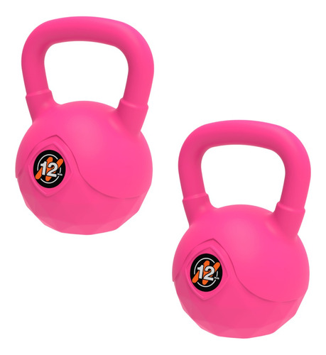 Par De Pesas Rusa Kettlebell Pvc 12kg Funcional Gym Gimnasio