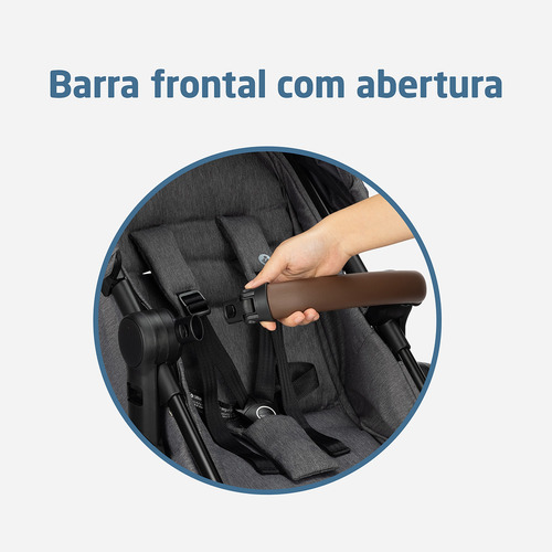 Carrinho De Bebê Anna³ Grey Bebê Conforto E Base Maxi Cosi